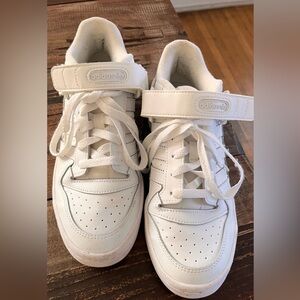 Adidas Kids White Velcro Sneakers